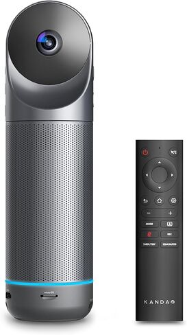 KanDao Meeting Pro(Next Gen) All-in-One Video Conference Room Camera System - 360 Degree Automatic Speaker Focus & Smart Zooming Video Call Conference Camera with Mics and Speaker, Plug & Play in Saudi Arabia