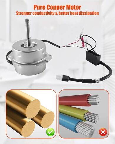 FFV3700297S Bathroom Exhaust Fan Motor Fit for FV-11VQ3 FV-08VQ3 FV11VH2 FV11VHL2 FV-LP003, Quiet Ventilation Fans Motor Replace FFV3700297S FFV3700175S, 120 Volts 1750 RPM in Kuwait