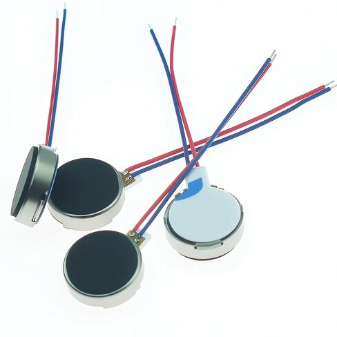 10mm x2mm mini Vibration Motor DC 3V 12000rpm Flat Coin Button Type mini DC Vibration Motor Suitable for Mobile Phones, pagers, Tablets, Household appliances 20PCS in Saudi Arabia