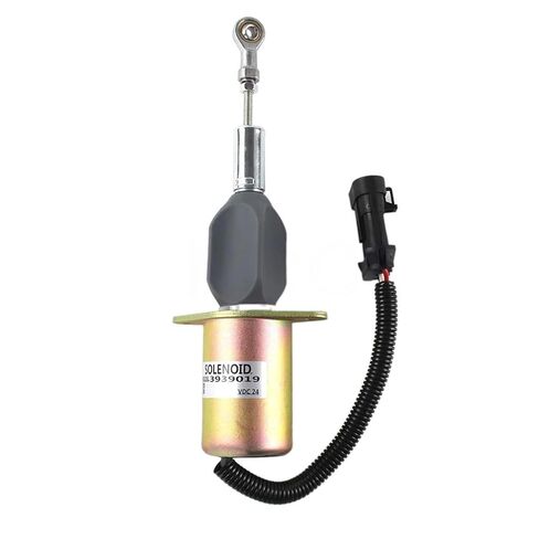 Excavator Fuel Shut Off Solenoid for Heavy Equipment 3939019 SA-4889-24 SA-5006-24 3964622 Engine Parts Replacement in Saudi Arabia