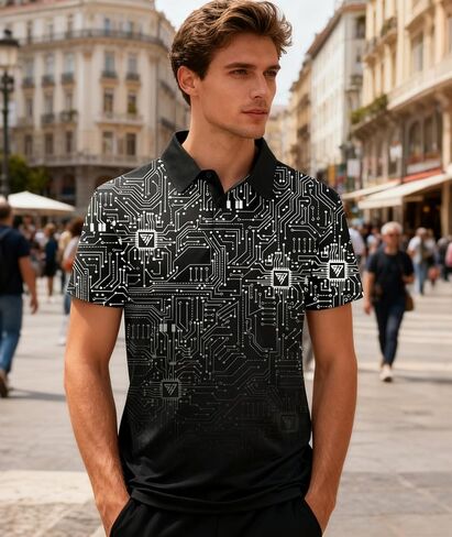 Men's Daily Short Sleeve Polo - Home Wear, Grocery Runs, Casual Gatherings in Saudi Arabia