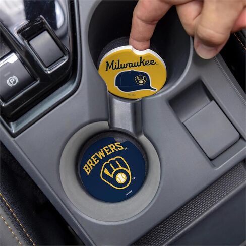 Milwaukee Brewers Car Coaster Set, 2pc in Kuwait