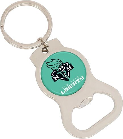 Desert Cactus New York Liberty Bottle Opener Keychain WNBA Car Keys (Silver Bottle Opener - A) in Kuwait