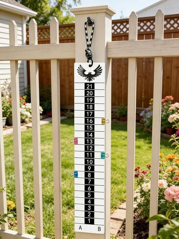 Cornhole Scoreboard with Eagle Graphic, Being Collapsible & Sturdy Corn Hole Scoreboard Hang, Very Portable and Easy to Set up, Score Keeper for Yard Games, Tailgate Parties (Hang-Scoreboard) in Kuwait