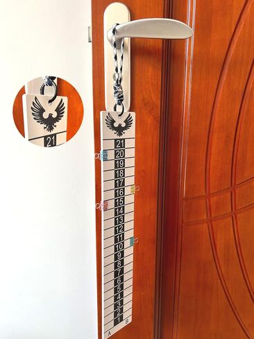 Cornhole Scoreboard with Eagle Graphic, Being Collapsible & Sturdy Corn Hole Scoreboard Hang, Very Portable and Easy to Set up, Score Keeper for Yard Games, Tailgate Parties (Hang-Scoreboard) in Kuwait