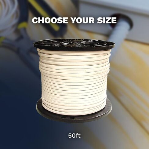 Solid Indoor Wire 14/2 W/G NMB Cable 50ft Coil - Copper Building Wire Cable SW 28827423 in Saudi Arabia