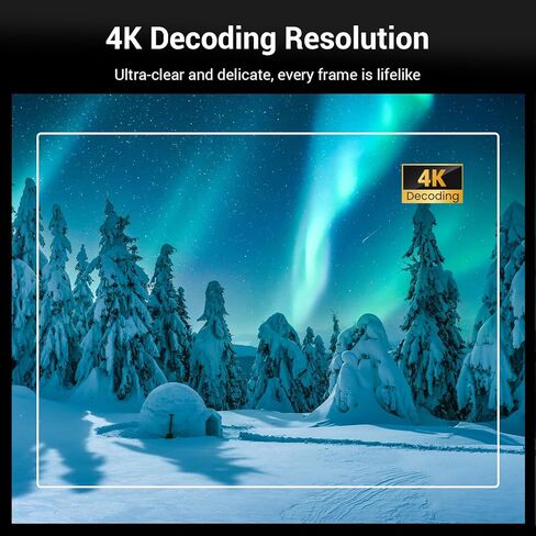 جهاز عرض HAPPRUN Native 1080P، جهاز عرض أفلام محمول خارجي 9500 لتر مع شاشة 100 بوصة، يدعم 4K وبلوتوث مع جهاز عرض متوافق مع iOS، Android، HDMI، USB، AV، TV Stick، PS5 in Kuwait