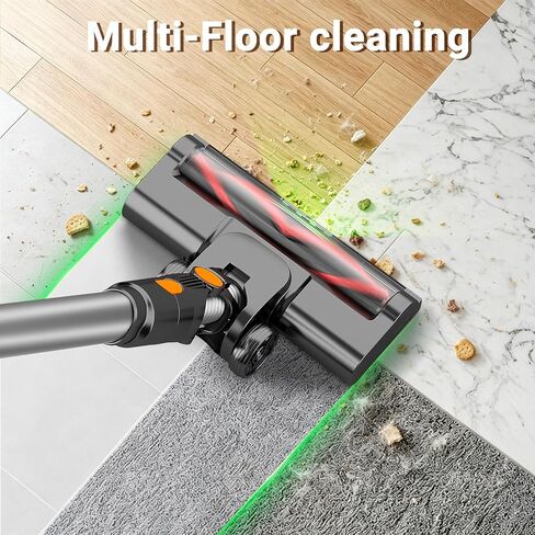 HOLOGO Cordless Vacuum Cleaner,40 Mins Runtime Lightweight Stick Vacuum Cordless,Self-Standing,Powerful Suction, Anti-Tangle Brush,Rechargeable Battery Vacuum for Carpet,Pet Hair,Hardwood Floor in Kuwait
