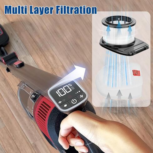 IZ662H Filter Replacement Kit Compatible with shark IZ662H Vertex Pro Lightweight Vacuum-1 Brush, 2 Pack HEPA Filters and 4 Foam Felt Kit in Kuwait