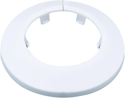 50mm Pipe Cover Decoration; Fit 1.97" Outer Diameter Pipe/Hole; White PP Plastic Escutcheon Collar; Snap-on Water Escutcheon Plate for Bathroom Kitchen Wall Tube Decor 1 Piece in Kuwait
