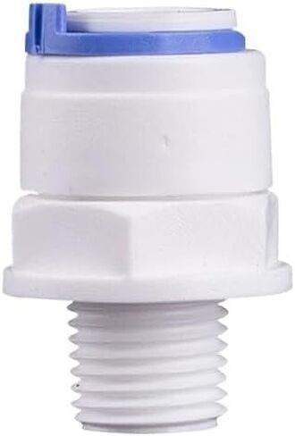 RO Water Straight Pipe Fitting 6.35mm 9.53mm OD Hose 1/8" 1/2" 3/8" Male Thread Plastic Quick Connector System Water Purifies(9..53mm Pipe OD,1/4") in Kuwait