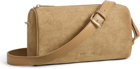 BOSTANTEN Suede Purses for Women, Small Crossbody Bag, Vintage Shoulder Handbags with 2 Adjustable Strap in Saudi Arabia