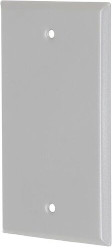 Hubbell-Bell 5173-2 Blank Weatherproof Single Gang Device Mount Cover, Bronze in Kuwait