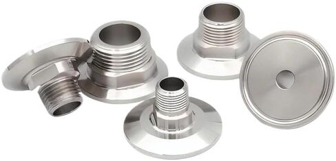 1/2 "NPT ذكر الخيوط إلى 3/4" ثلاثي المشبك TC34 304 ماسورة من الفولاذ المقاوم للصدأ تركيب موصل IHNIEAEW in Kuwait