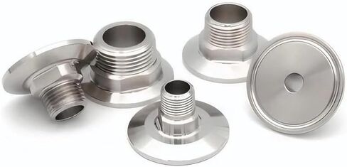 1/2 "NPT ذكر الخيوط إلى 3/4" ثلاثي المشبك TC34 304 ماسورة من الفولاذ المقاوم للصدأ تركيب موصل IHNIEAEW in Kuwait