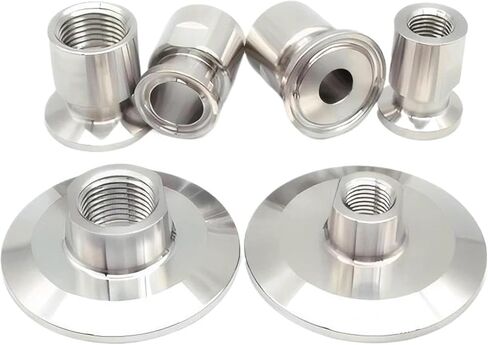 1 قطعة 1/4 "NPT أنثى 1" ثلاثي المشبك 34 مللي متر 304 وصلة أنابيب الفولاذ المقاوم للصدأ موصل IHNIEAEW in Kuwait