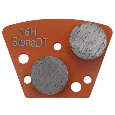 Diamond Grinding Shoes, Trapezoid Concrete Grinding Disc Fit with Diamatic/Sase/CPS Grinders, Double Round Segs, 16 Grit Medium Bond, Pack of 9 in Saudi Arabia