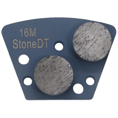 Diamond Grinding Shoes, Trapezoid Concrete Grinding Disc Fit with Diamatic/Sase/CPS Grinders, Double Round Segs, 16 Grit Medium Bond, Pack of 9 in Saudi Arabia