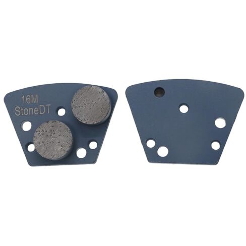 Diamond Grinding Shoes, Trapezoid Concrete Grinding Disc Fit with Diamatic/Sase/CPS Grinders, Double Round Segs, 16 Grit Medium Bond, Pack of 9 in Saudi Arabia