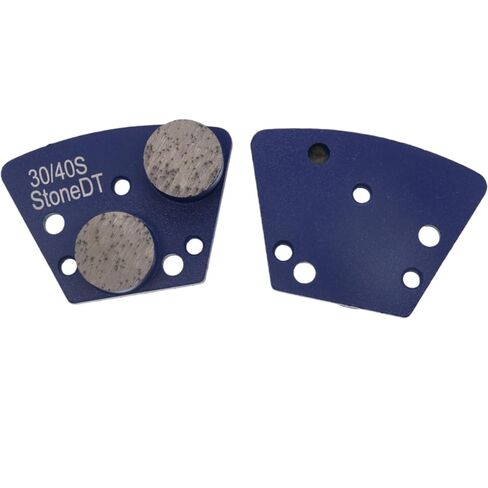 Diamond Grinding Shoes, Trapezoid Concrete Grinding Disc Fit with Diamatic/Sase/CPS Grinders, Double Round Segs, 16 Grit Medium Bond, Pack of 9 in Saudi Arabia