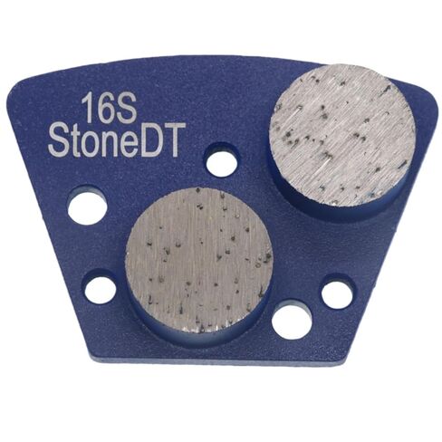 Diamond Grinding Shoes, Trapezoid Concrete Grinding Disc Fit with Diamatic/Sase/CPS Grinders, Double Round Segs, 16 Grit Medium Bond, Pack of 9 in Saudi Arabia
