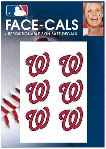 وشم وجه Wincraft MLB Washington Nationals، ألوان الفريق، مقاس واحد in Kuwait