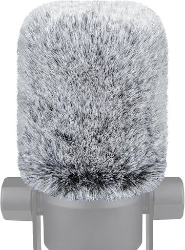 حاجب الرياح للميكروفون من SOULWIT لـ RØDE (Rode) PodMic Cardioid Dynamic Broadcast، غطاء ميكروفون مرشح بوب للرياح - رمادي in Kuwait