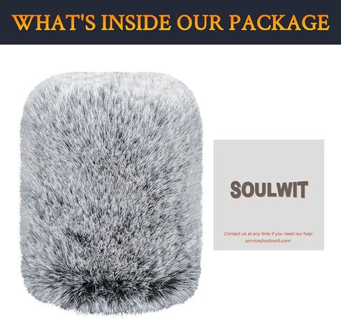 حاجب الرياح للميكروفون من SOULWIT لـ RØDE (Rode) PodMic Cardioid Dynamic Broadcast، غطاء ميكروفون مرشح بوب للرياح - رمادي in Kuwait
