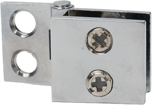 Glass Door Hinges Shower Glass Door Hinge Bathroom Accessories No-Hole Glass Door Hinges for Display Cabinet Hinges(90 Degree) in Saudi Arabia