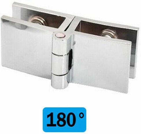 Glass Door Hinges Shower Glass Door Hinge Bathroom Accessories No-Hole Glass Door Hinges for Display Cabinet Hinges(90 Degree) in Saudi Arabia
