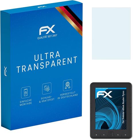 atFoliX Screen Protection Film Compatible with Trekstor eBook Reader Pyrus Screen Protector, Ultra-Clear FX Protective Film (2X) in Saudi Arabia