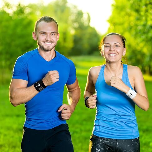 4 قطع أشرطة رياضية مسيحية 2 بوصة × 23 قدم، شريط رياضي للآية الكتابية الدينية، أبيض أسود متقاطع، أشرطة معصم رياضية للرياضة والجمباز وكرة القدم والبيسبول والملاكمة والإسعافات الأولية لفافة الإصابات in Kuwait