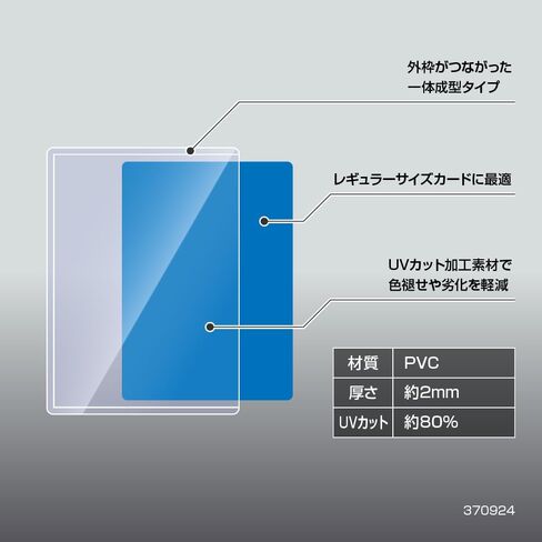 A'class UV Protection Side Loader Regular PVC Card Sleeves (10 Pack, Clear, Modern Style, 68 x 93 mm) in Kuwait