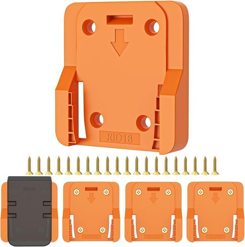 حامل بطارية Crivnhar 5 عبوات لحامل بطارية RIDGID 18 فولت مناسب لـ L1815R B1820R L1830R B1830R B1820 R840084 AC840084 AC840083 (ث/20 براغي، بدون بطارية) in Kuwait