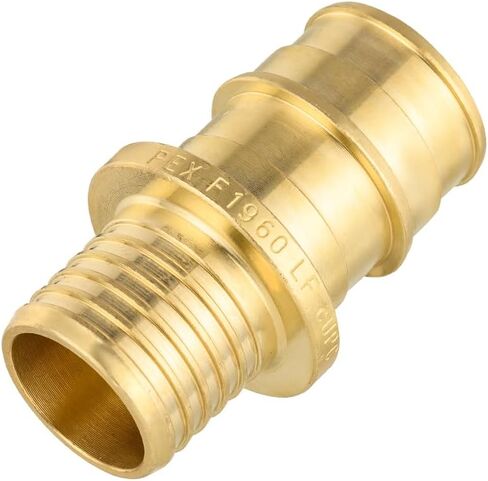 (عبوة من 5) EFIELD 1/2" Pex-A Expansion X 1/2" محول اقتران نحاسي من البولي بوتيلين مع حلقات لتوصيل أنابيب Pex-A وPB، (PEX1960279) in Kuwait