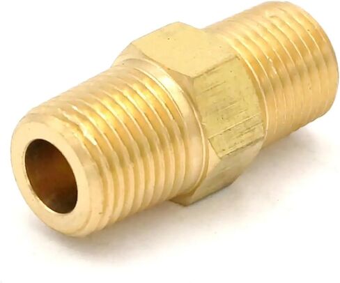 1/8 "BSPT x 1/8" NPT ذكر نبل سداسي المخفض تركيب الأنابيب النحاسية موصل المياه الغاز النفط الوقود وصلات المواسير in Kuwait