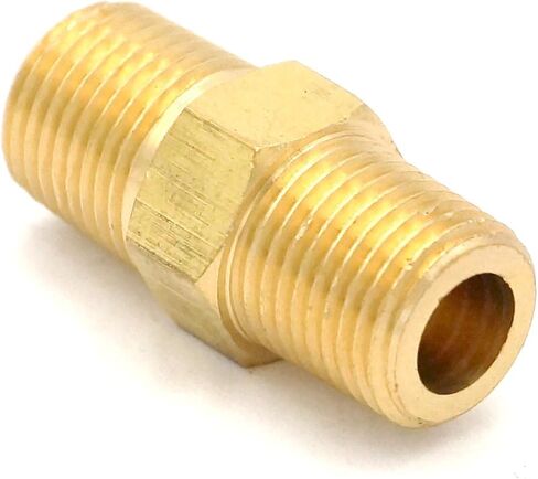 1/8 "BSPT x 1/8" NPT ذكر نبل سداسي المخفض تركيب الأنابيب النحاسية موصل المياه الغاز النفط الوقود وصلات المواسير in Kuwait