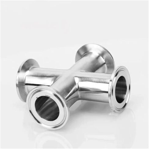 3/4" 1" 2“ 3" 4" Pipe OD 19mm-102mm Stainless Steel SS304 4 Way Cross Fitting Tri Clamp OD 50.5-119mm Home Brew (51mm x Ferrule 64) Plumbing Fittings in Kuwait