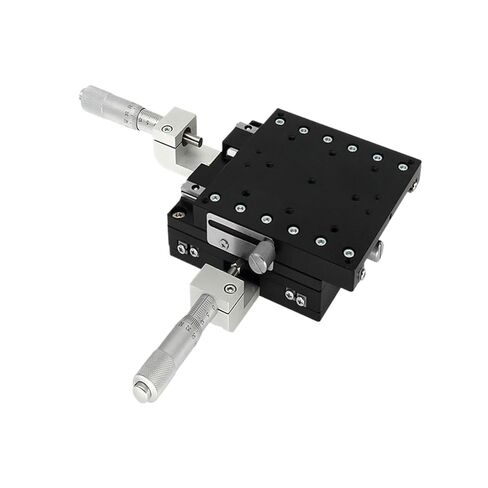 1pc XY Axis Optical Linear Stage Sliding Table - Manual Displacement Platform for 40-60mm Mi/ni Linear Actuator(Right,Steel Ball Guide 40mm) in Kuwait