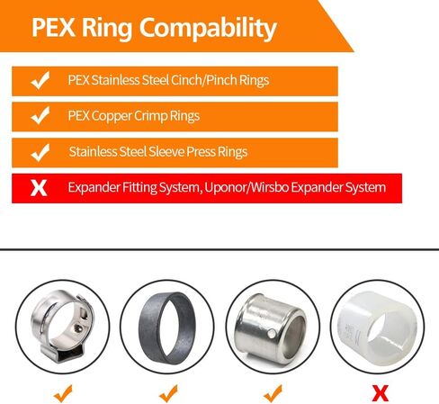 10 عبوات من تركيبات PEX مقاس 3/4 بوصة، تركيبات اقتران PEX من الفولاذ المقاوم للصدأ خالية من الرصاص، وصلة أنابيب تجعيد بارب لأنابيب PEX in Kuwait