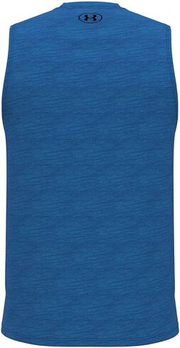 Under Armour - Mens Tech Vent Tank Top, Color Photon Blue/Black (406), Size: Medium in Kuwait