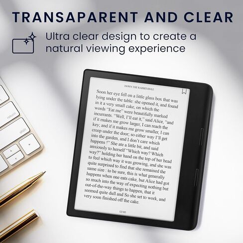 واقي شاشة kwmobile متوافق مع Kobo Sage - واقي شاشة لحزمة القارئ الإلكتروني مع لمسة نهائية غير لامعة - مجموعة من 2 in Kuwait