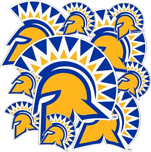 Desert Cactus San Jose State University Sticker SJSU Spartans Sticker Vinyl Decals Laptop Water Bottle Car Scrapbook Sheet (Type 3-1) in Kuwait