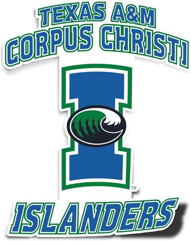 ملصق جامعة Desert Cactus Texas A&M Corpus Christi TAMUCC Islanders ملصق من الفينيل لزجاجة مياه للكمبيوتر المحمول ودفتر قصاصات السيارة (IND 00007A) in Kuwait