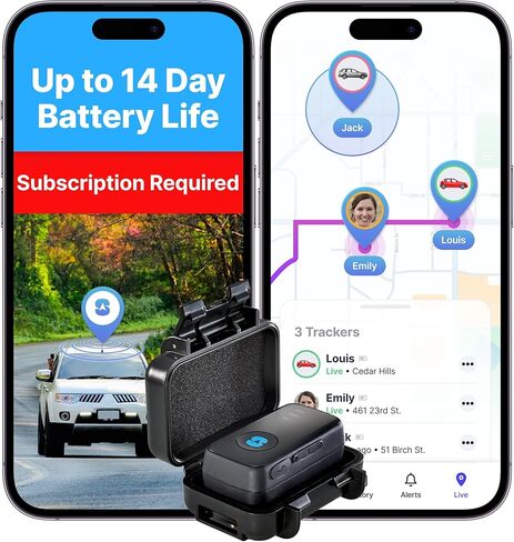 Spytec GPS GL300 GPS Tracker، حافظة مغناطيسية مقاومة للطقس، للمركبات والسيارات والشاحنات والأحباء والشركات | متتبع الأصول، تطبيق غير محدود للتتبع في الوقت الفعلي في الولايات المتحدة والعالم - مدعوم من Hapn in Kuwait