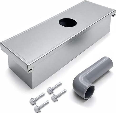 Grease Box for Restaurant Canopy Hood Exhaust Fan | Grease Catcher and Food Truck Exhaust Fans Includes Downspout, Rooftop Grease Holder for Kitchen in Kuwait