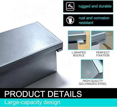 Grease Box for Restaurant Canopy Hood Exhaust Fan | Grease Catcher and Food Truck Exhaust Fans Includes Downspout, Rooftop Grease Holder for Kitchen in Kuwait