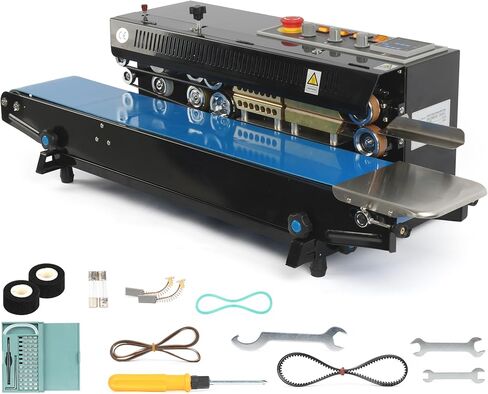 U.S. Solid Horizontal Automatic Ink Wheel Printer Continuous Sealing Machine with Digital Temperature Control in Kuwait