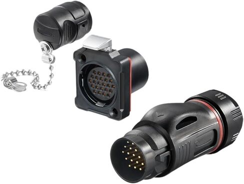 BD-24 Plastic Aviation Plug 24 core Data Signal Transmission Power Male and Female Industrial Connector(Male Plug) in Kuwait