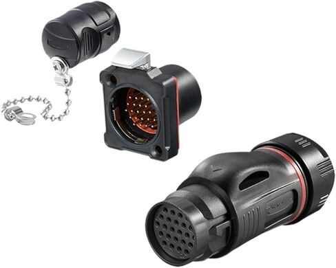 BD-24 Plastic Aviation Plug 24 core Data Signal Transmission Power Male and Female Industrial Connector(Male Plug) in Kuwait